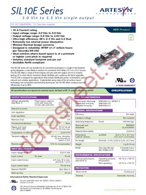 SIL10E-05W3V3-VJ datasheet  
